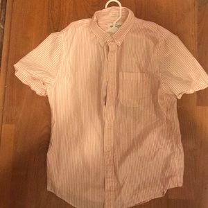 Pink and white Abercrombie dress shirt